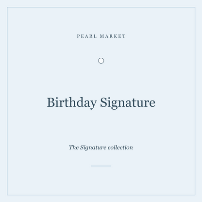 Birthday Signature — editorial birthday hamper by Pearl Market in Blush or Coastal
