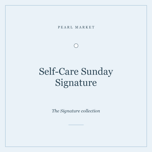 Self-Care Sunday Signature — candle, bath ritual and journal hamper by Pearl Market