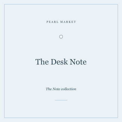 The Desk Note — notebook, tea and chocolate coffee beans desk gift by Pearl Market