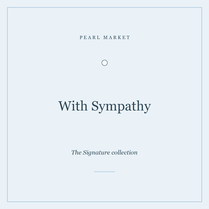 With Sympathy — quiet condolence hamper with candle and letterpress card by Pearl Market